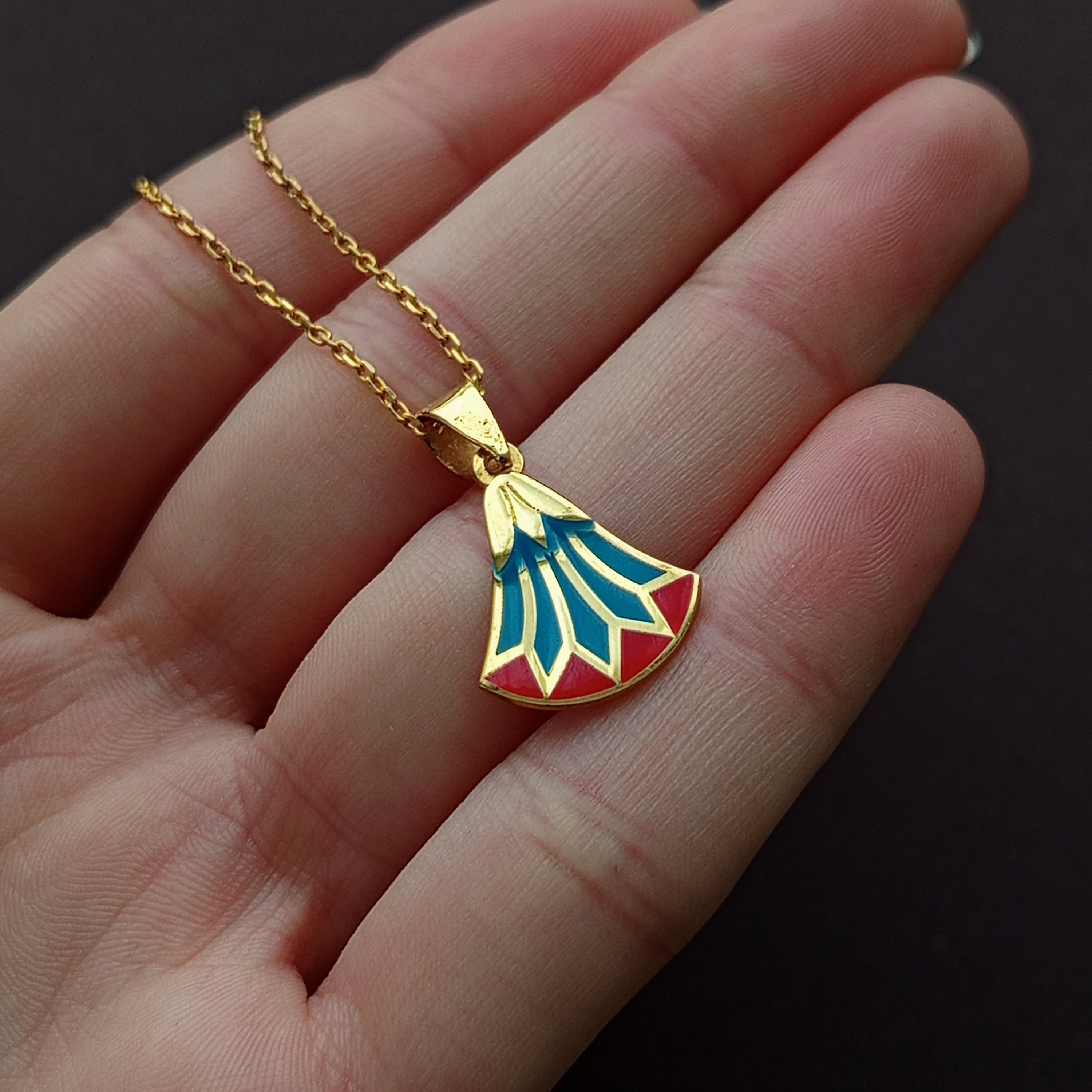 Egyptian Enamel Necklace