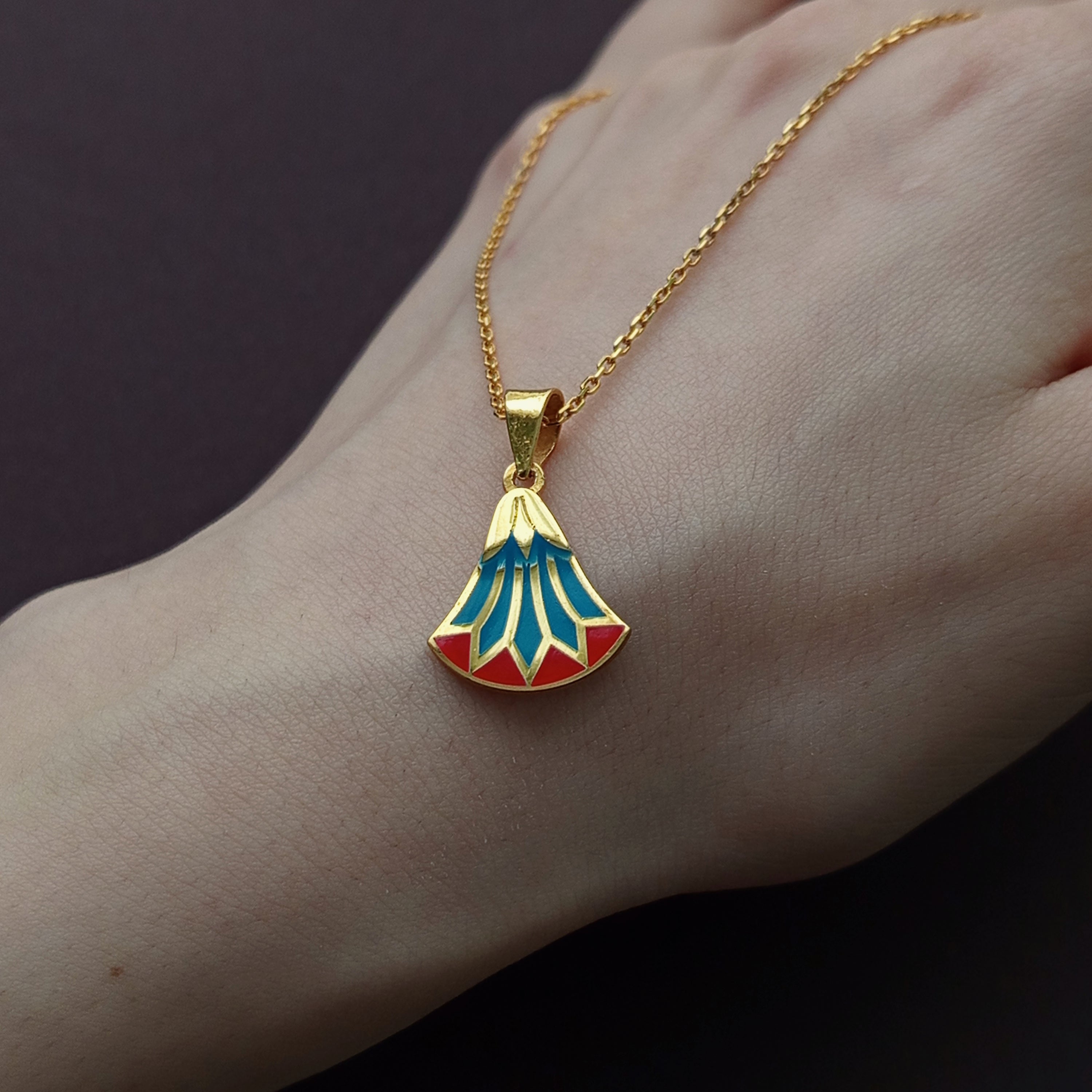 Egyptian Enamel Necklace