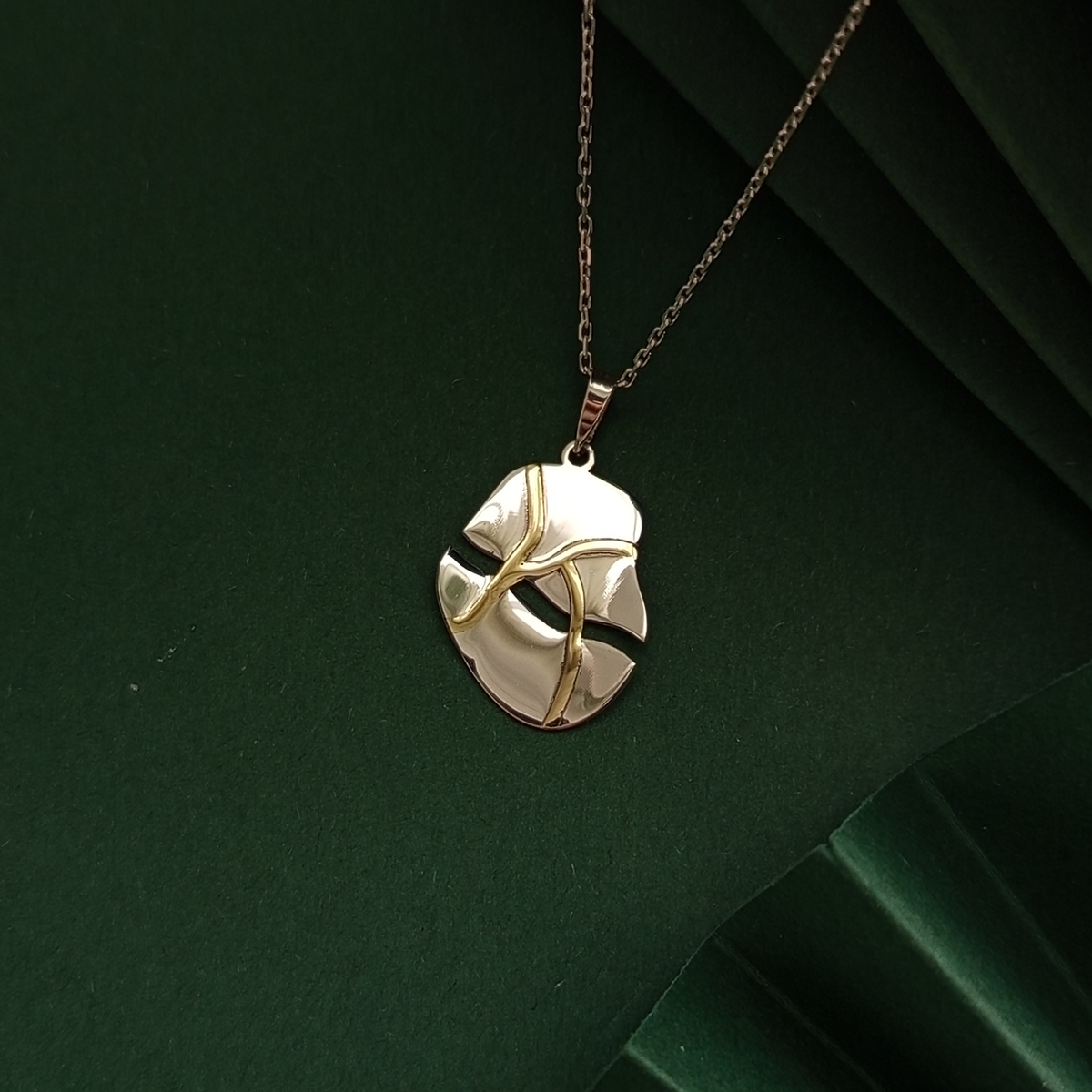 Kintsugi Broken Heart Necklace