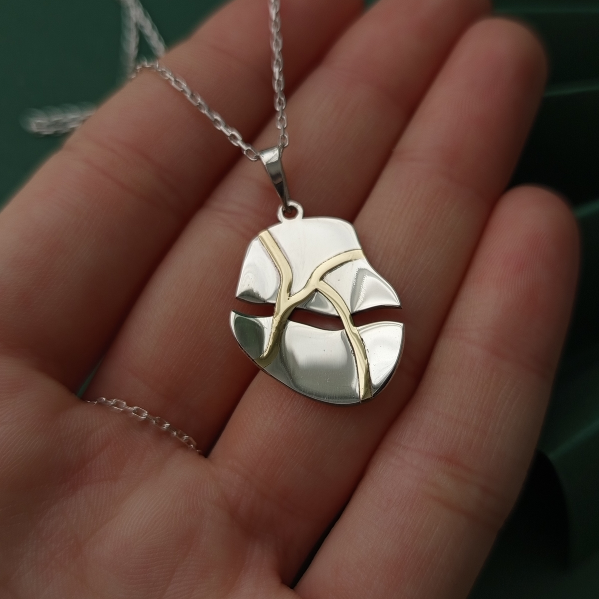 Kintsugi Broken Heart Necklace