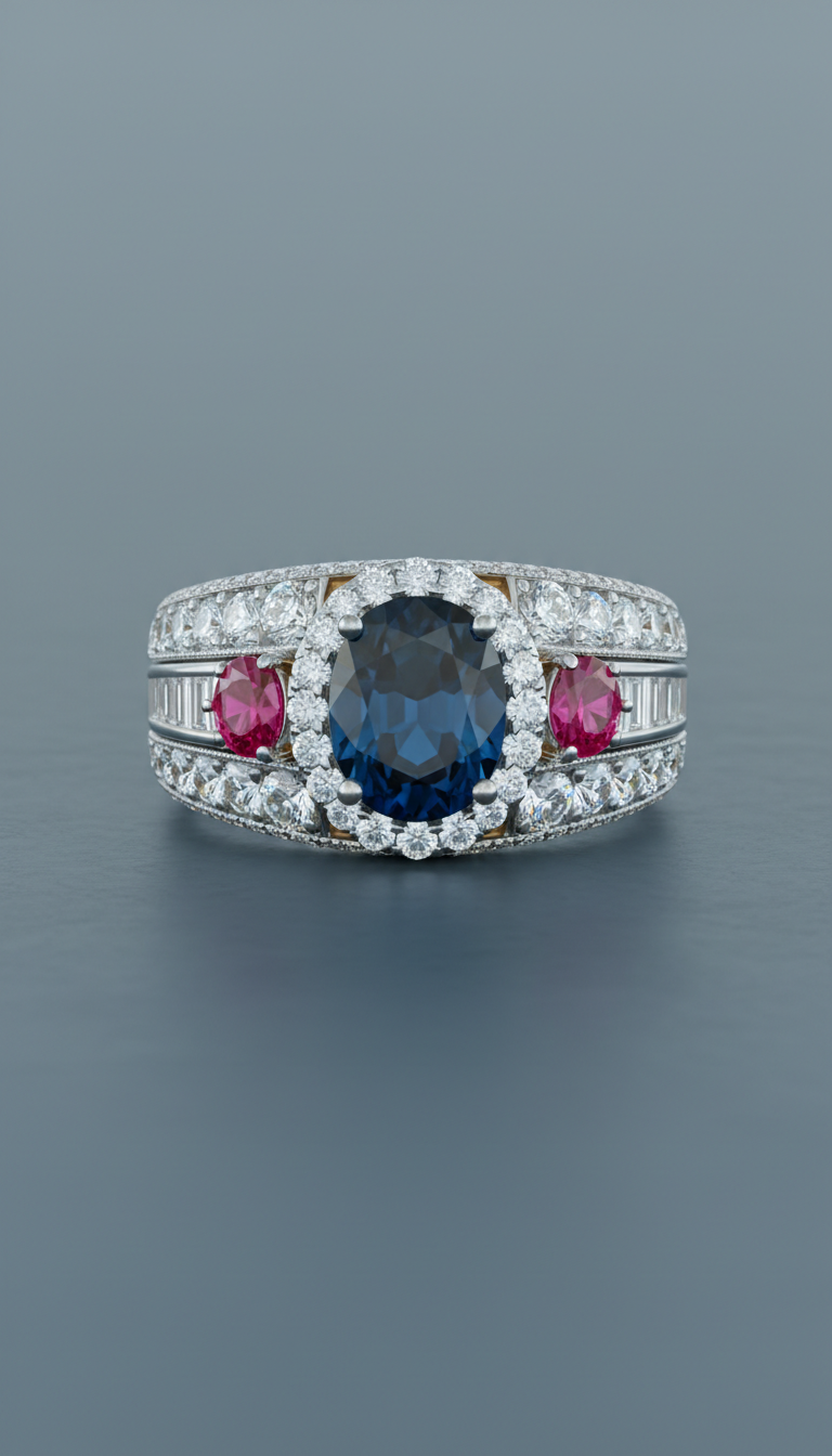 Diamond-Encrusted Custom Ring