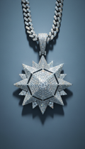 Iced-Out Pendant With VS Diamonds