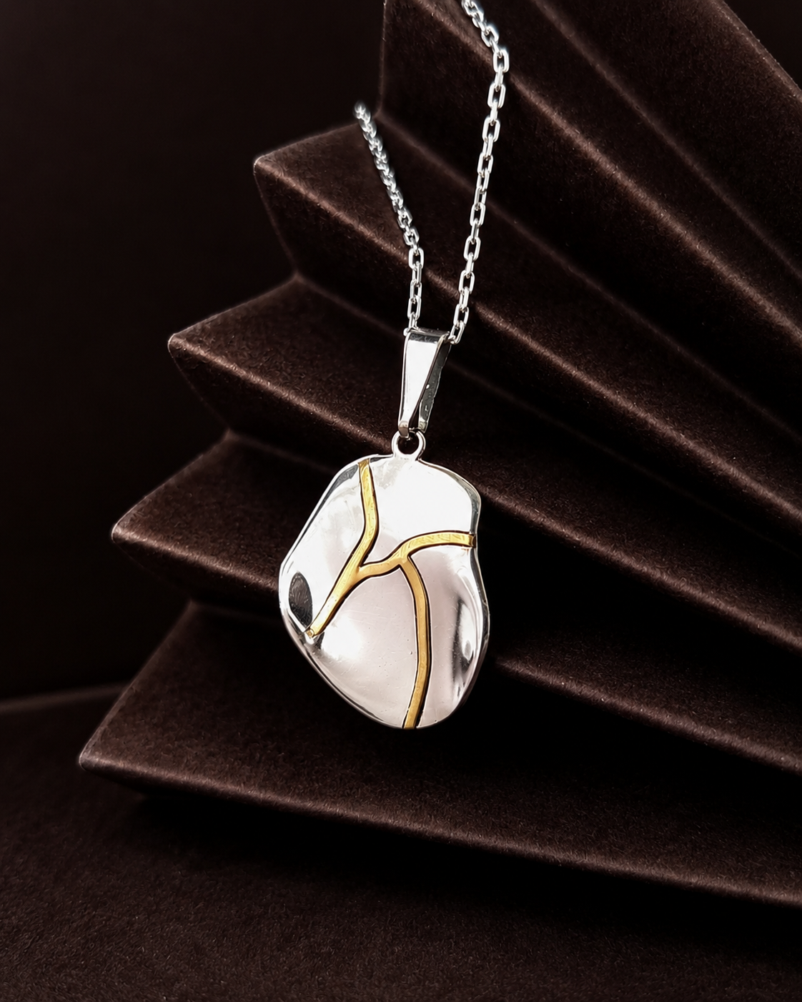 Kintsugi Heart Necklace