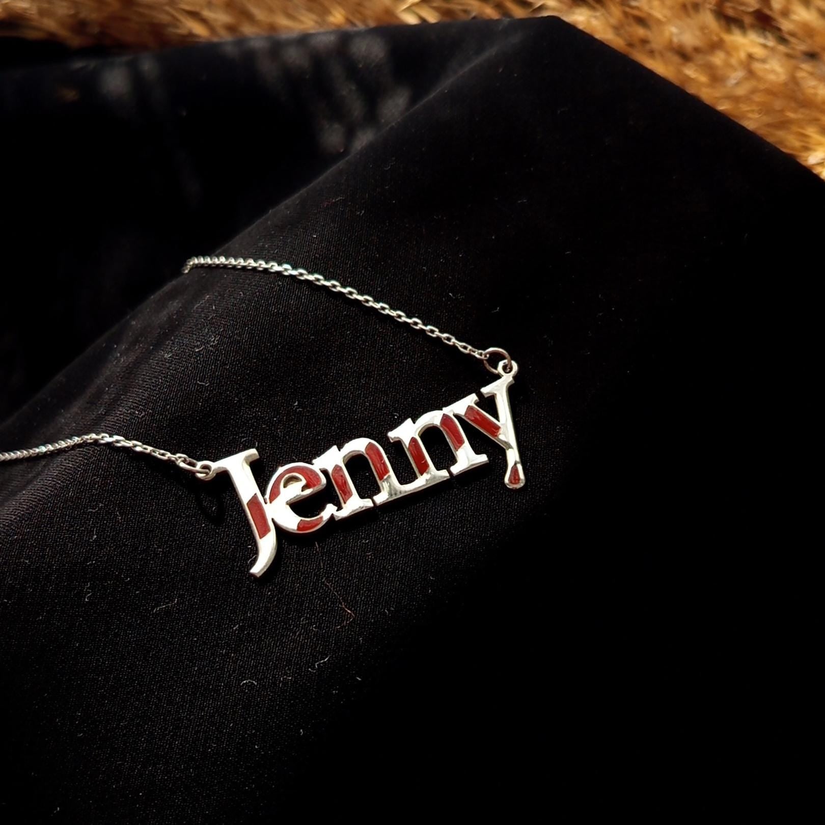 Personalized Name Necklace – Sterling Silver Custom Jewelry