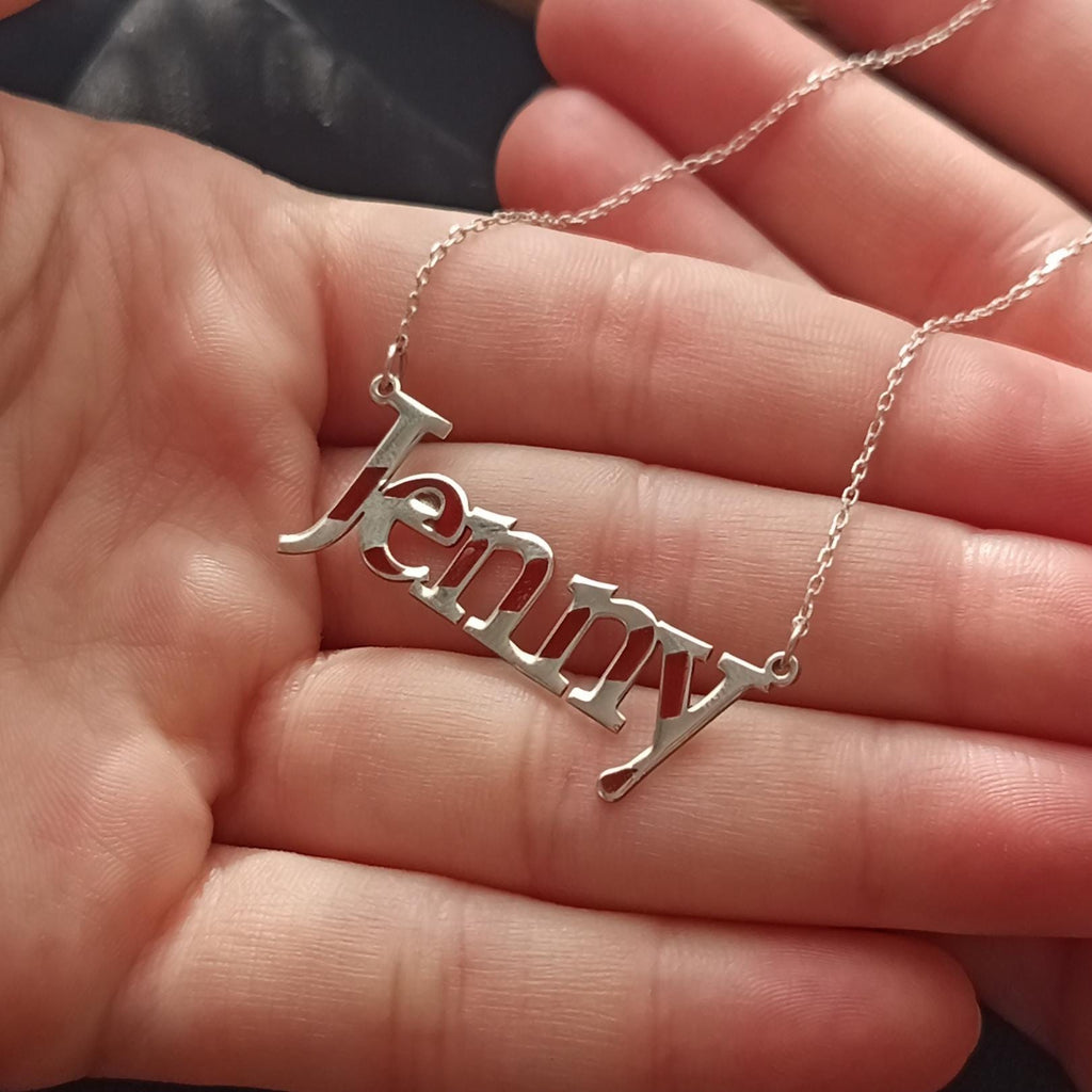 Personalized Name Necklace – Sterling Silver Custom Jewelry