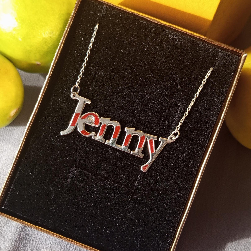 Personalized Name Necklace – Sterling Silver Custom Jewelry