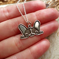 French Bulldog Peek Necklace – Dog Lover Gift