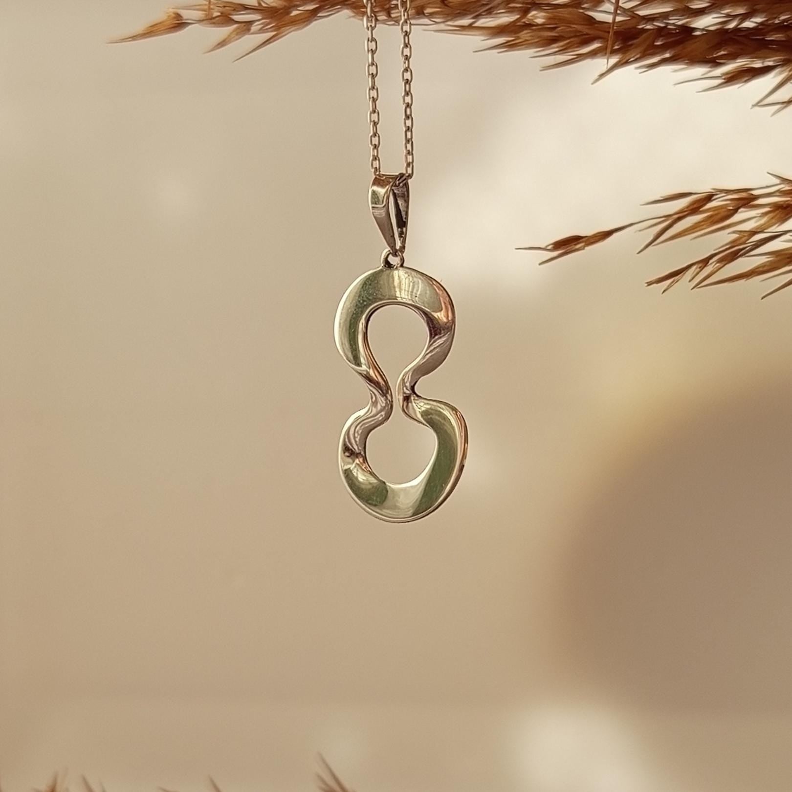 Infinity Freedom Necklace in Sterling Silver – Symbol of Strength & Resilience