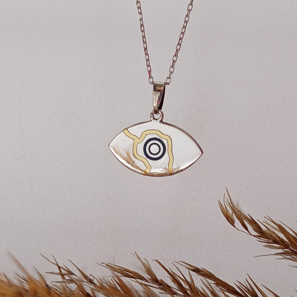 Kintsugi Evil Eye Necklace