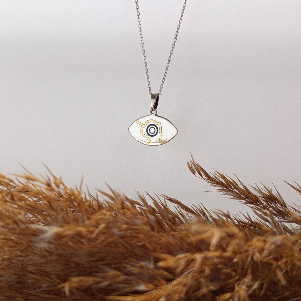 Kintsugi Evil Eye Necklace