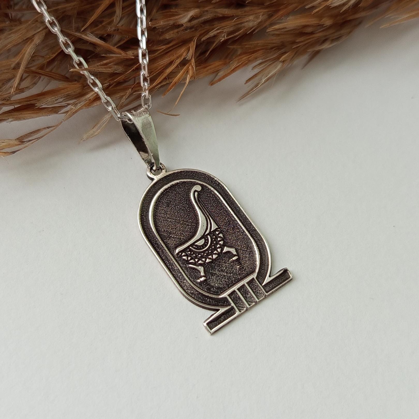 Vintage Ancient Egyptian Symbol Pendant – 925 Sterling Silver