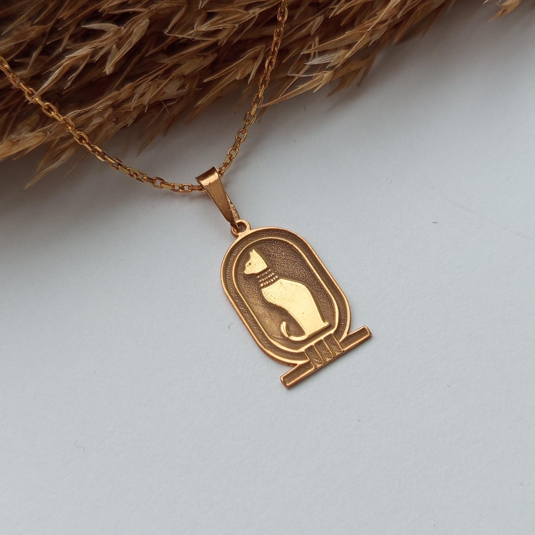 Ancient Egyptian Cat Necklace