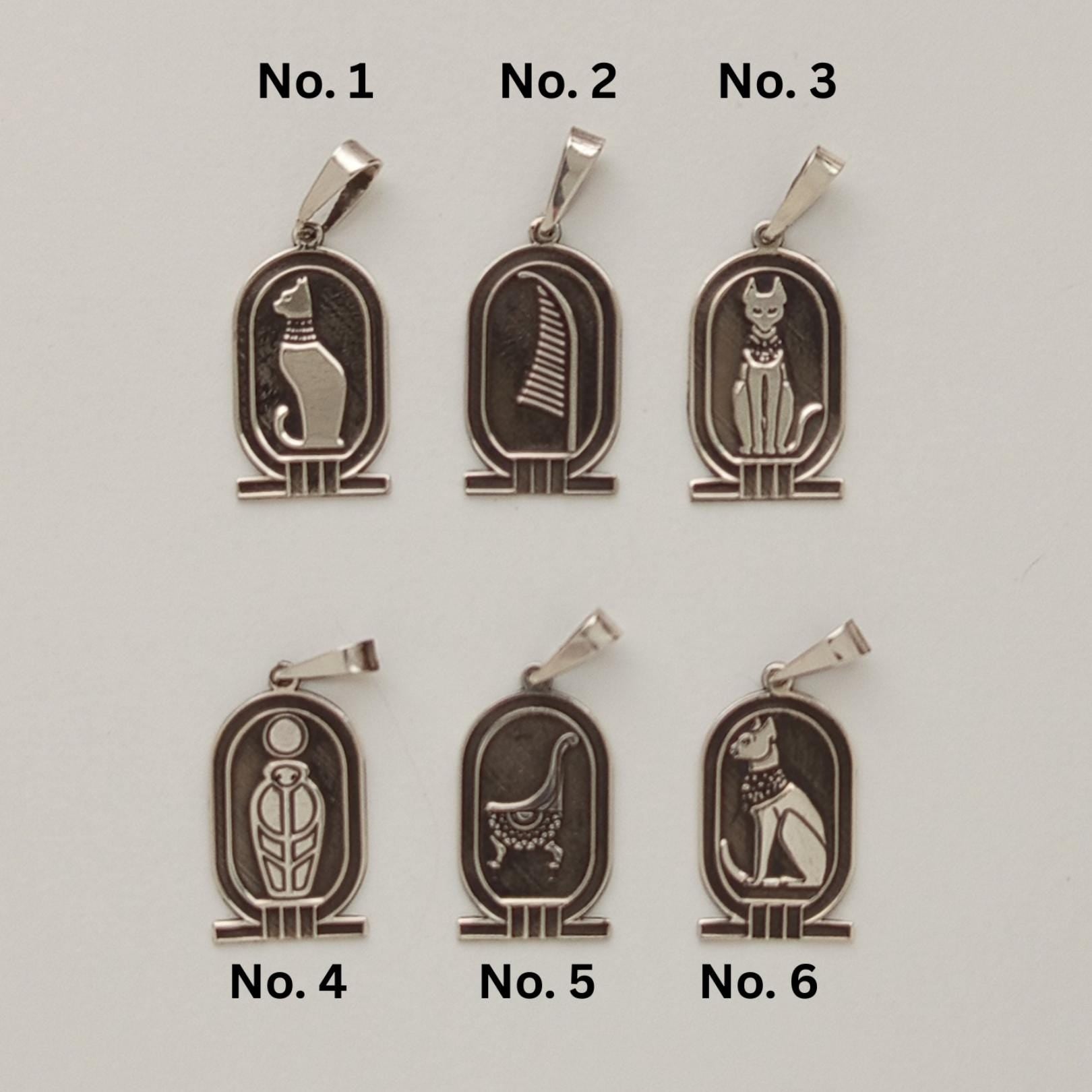 Vintage Ancient Egyptian Cat Pendant Necklace – 925 Sterling Silver Bastet-Inspired Design