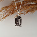 Feather Pendant Necklace – Ancient Egyptian Inspired  – 925 Sterling Silver Hieroglyph