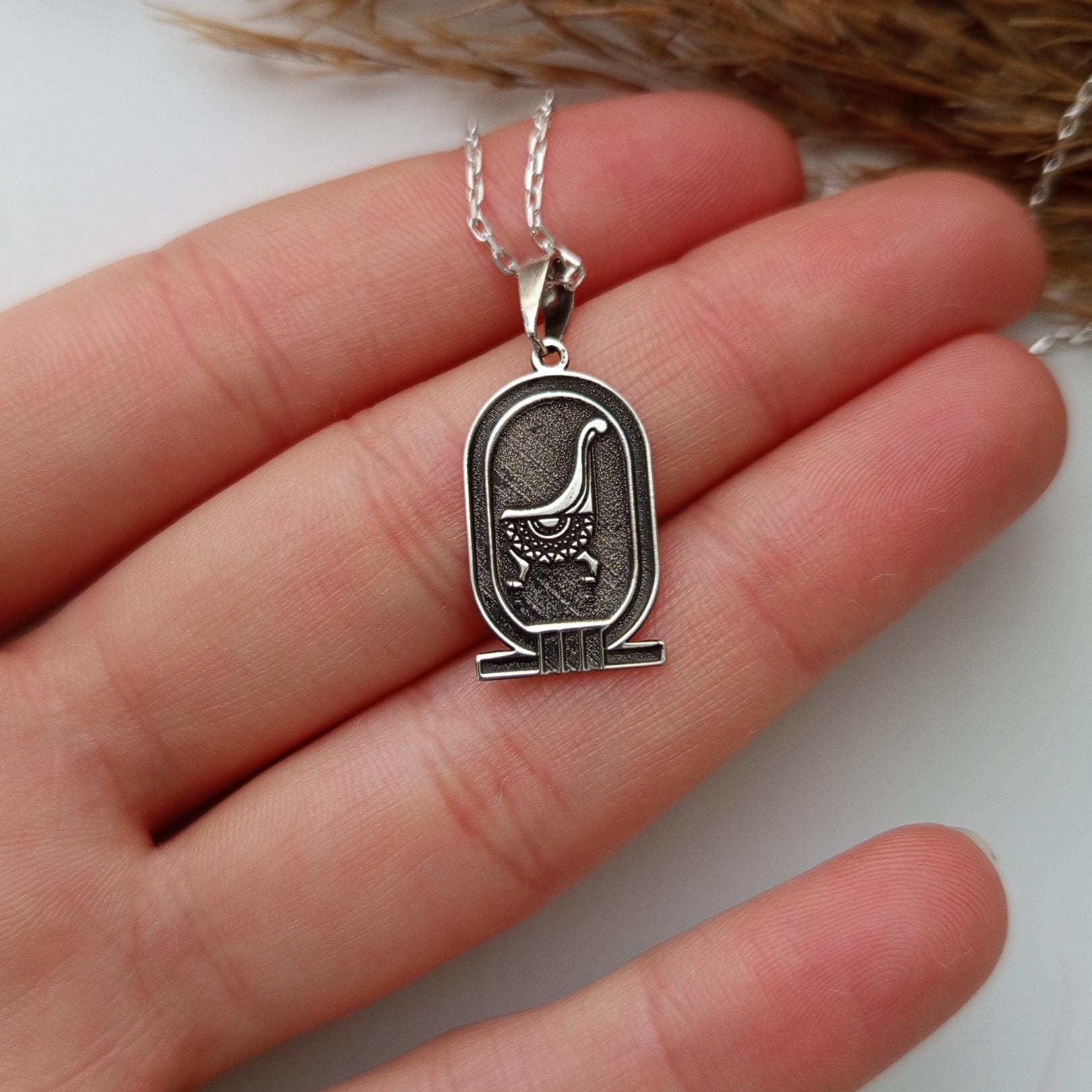 Vintage Ancient Egyptian Symbol Pendant – 925 Sterling Silver