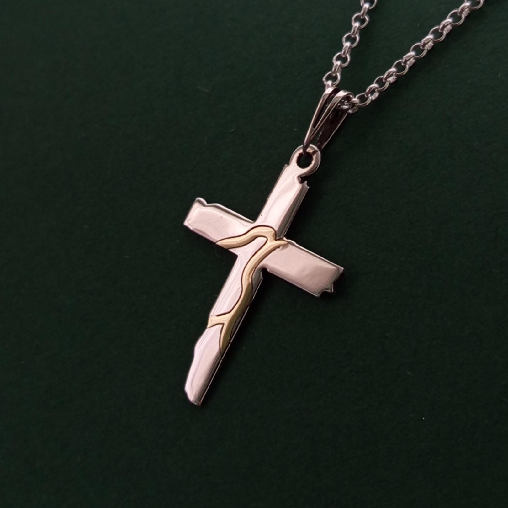 Kintsugi Cross Pendant