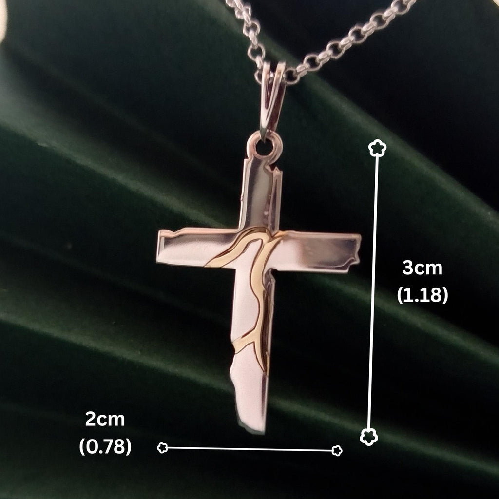 Kintsugi Cross Pendant
