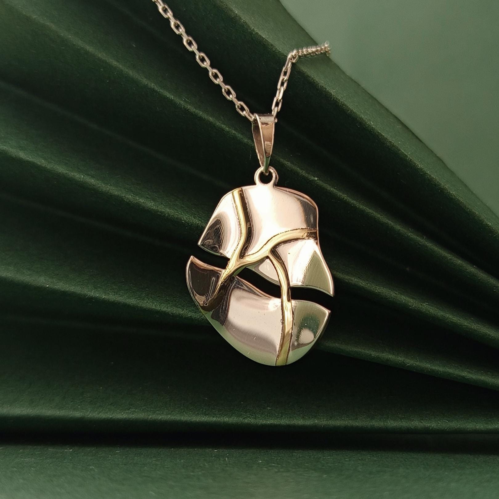 Kintsugi Broken Heart Necklace
