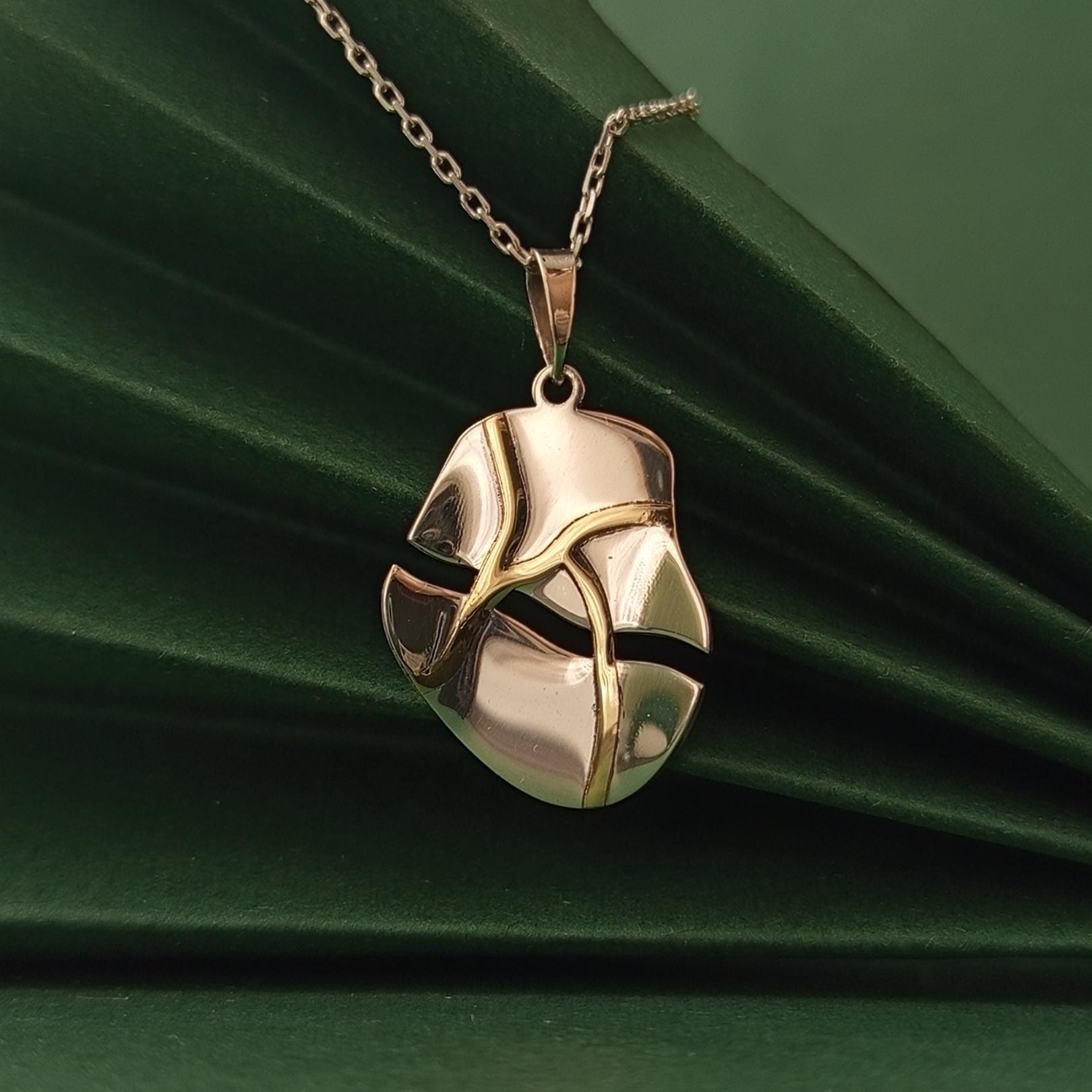 Kintsugi Broken Heart Necklace