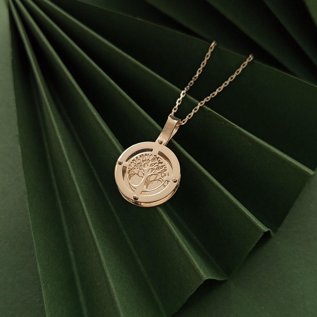 Tree of Life Necklace, Sterling Silver Nature Pendant, Meaningful Gift for Her
