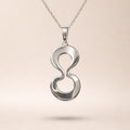 Infinity Freedom Necklace in Sterling Silver – Symbol of Strength & Resilience