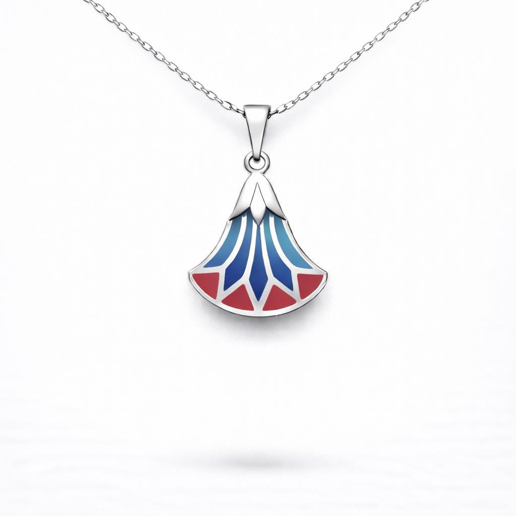 Egyptian Enamel Necklace