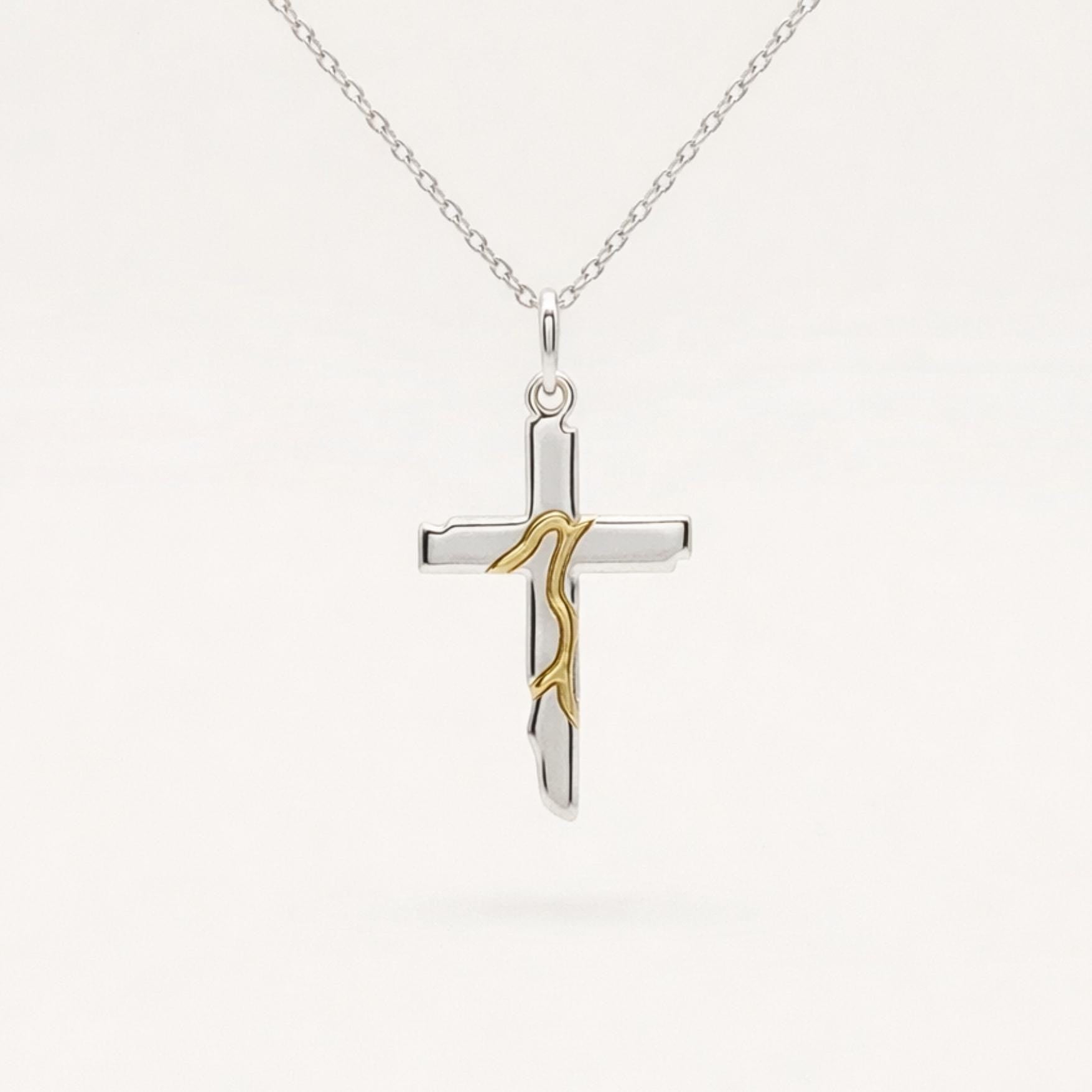 Kintsugi Cross Pendant