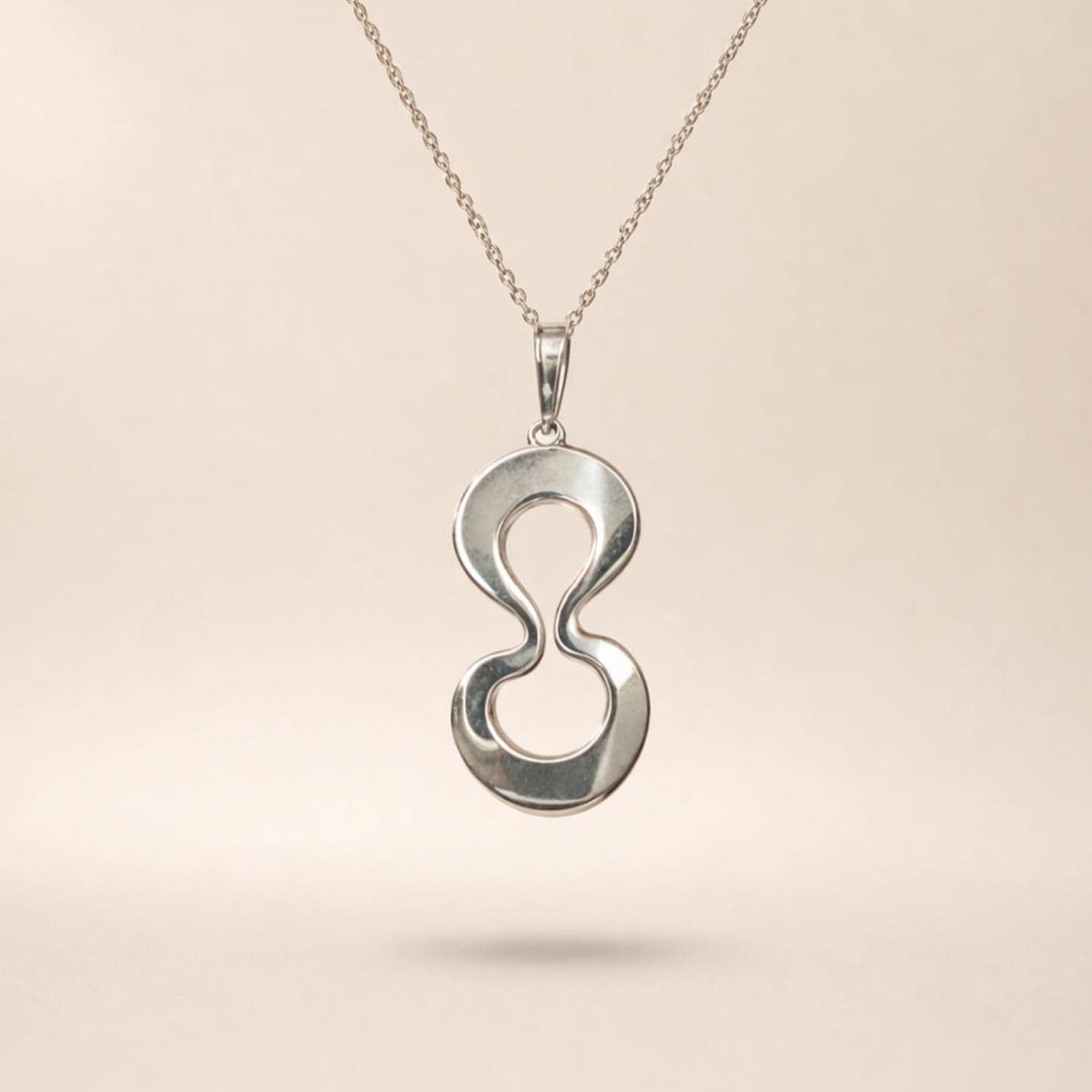 Infinity Freedom Necklace in Sterling Silver – Symbol of Strength & Resilience