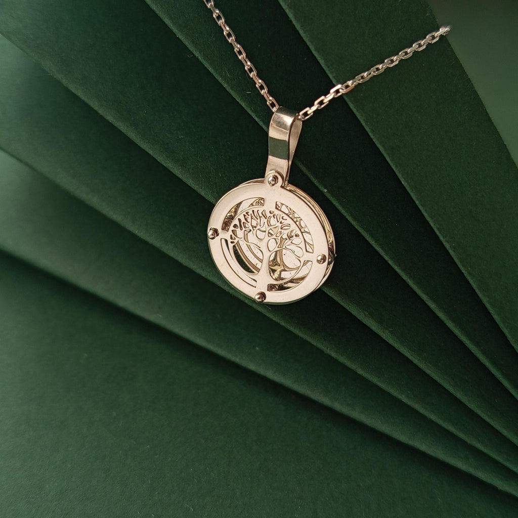 Tree of Life Necklace, Sterling Silver Nature Pendant, Meaningful Gift for Her