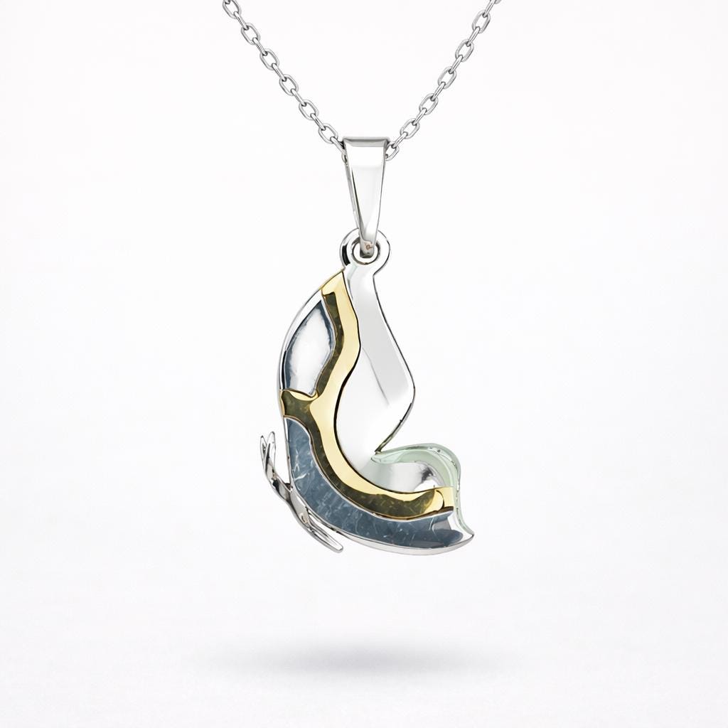 Kintsugi Butterfly Necklace