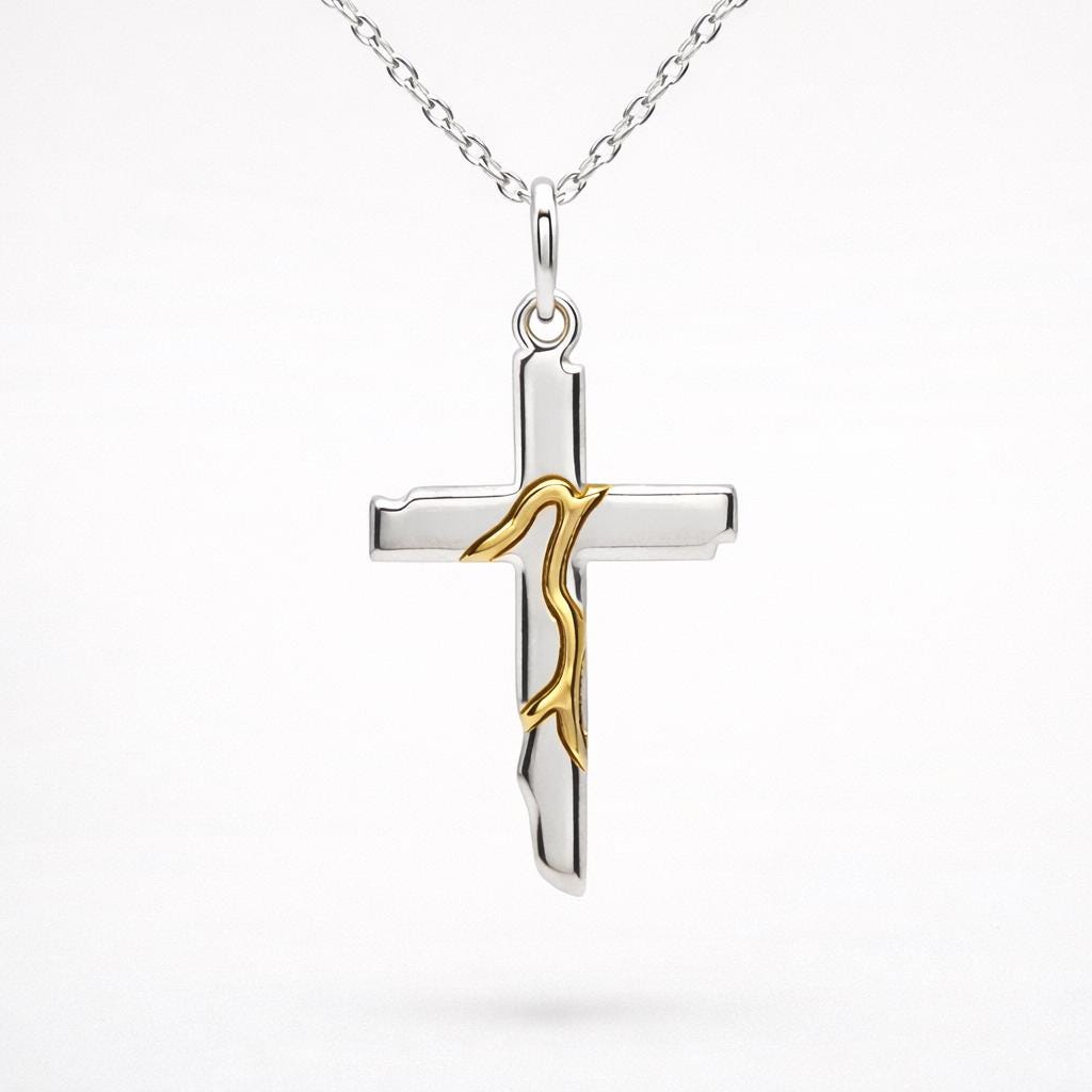 Kintsugi Cross Pendant
