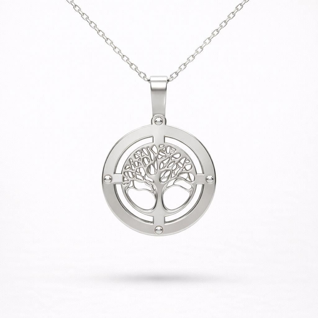 Tree of Life Necklace, Sterling Silver Nature Pendant, Meaningful Gift for Her