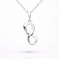 Modern Infinity Necklace in Sterling Silver – Symbol of Freedom & Inner Strength