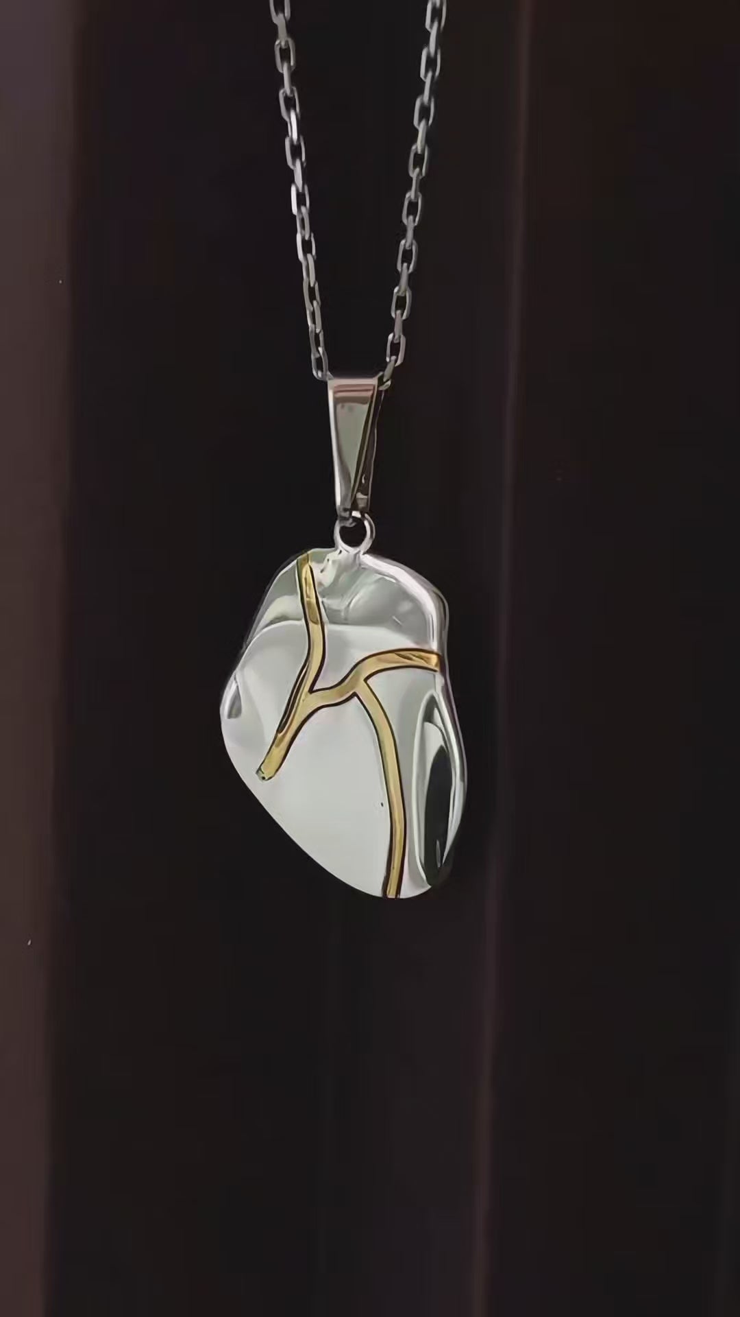 Kintsugi Heart Necklace